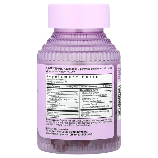 Lemme, Sleep Tight Gummies, Berry