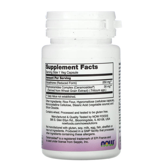 Glutathione Skin Brightener, Solutions, NOW Foods