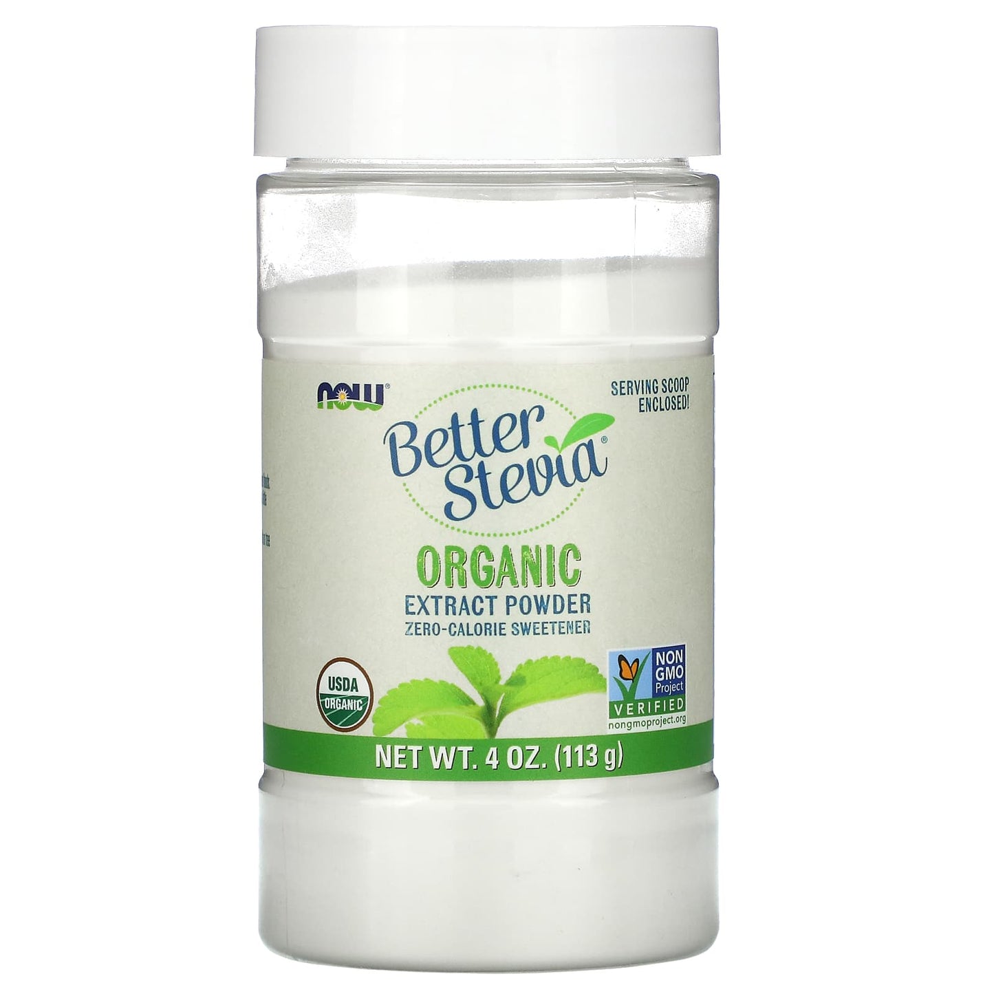 Better Stevia, Organic Extract Powder, NOW Foods