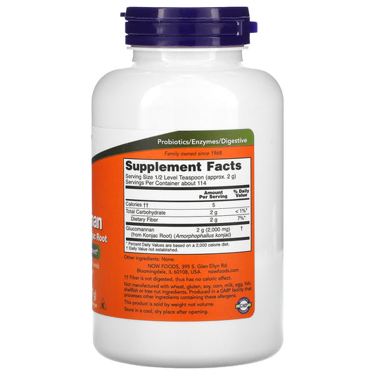 Glucomannan, Pure Powder, NOW Foods