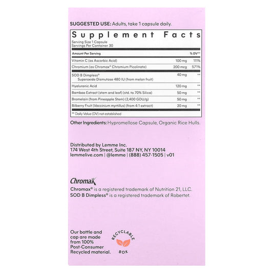 Lemme Smooth, Cellulite Support & Skin Smoothing