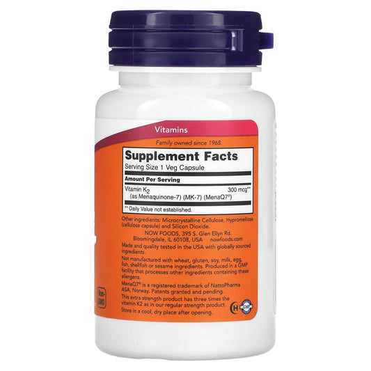 MK-7 Vitamin K-2, NOW Foods