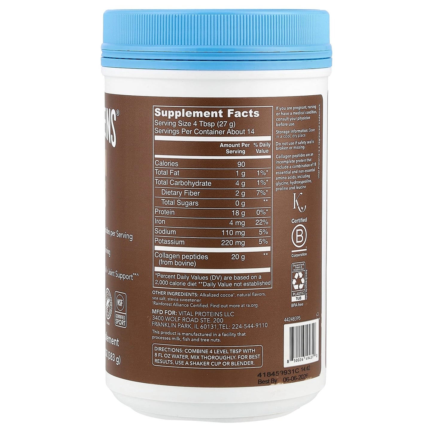 Collagen Peptides, Vital Proteins