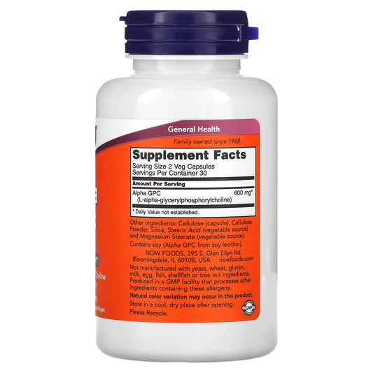 Alpha GPC, NOW Foods