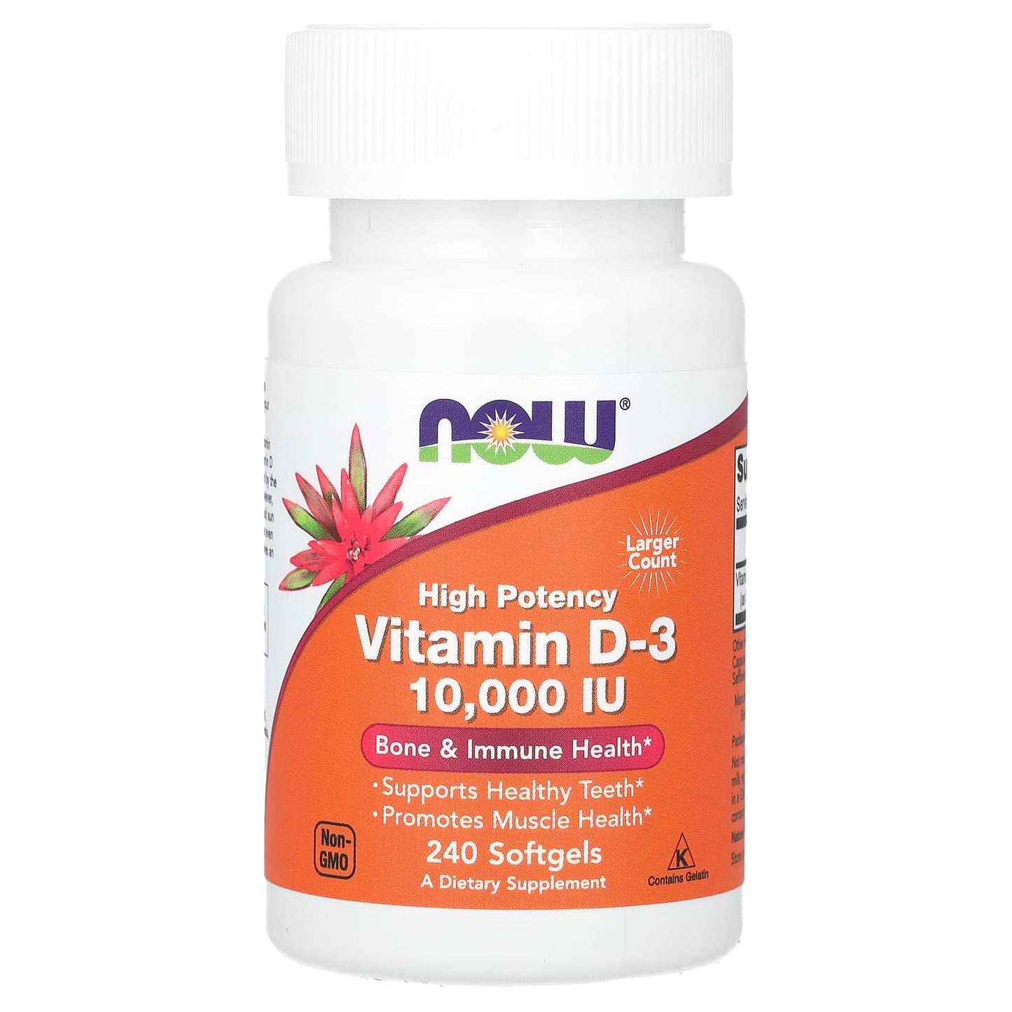 Vitamin D3, High Potency, NOW Foods