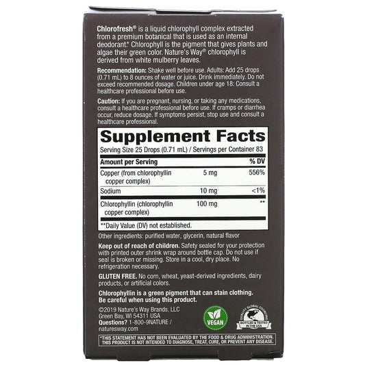 Chlorofresh, Chlorophyll Drops, Mint, Nature's Way