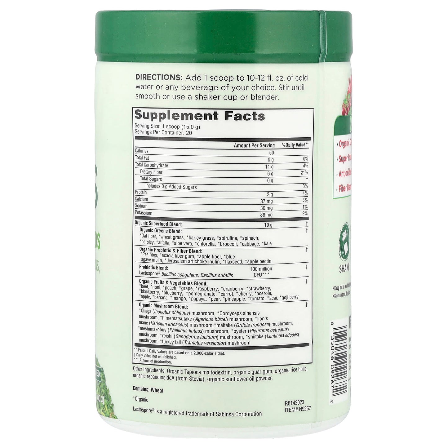 Super Greens, Alkalizing Formula, Unflavored, Country Farms