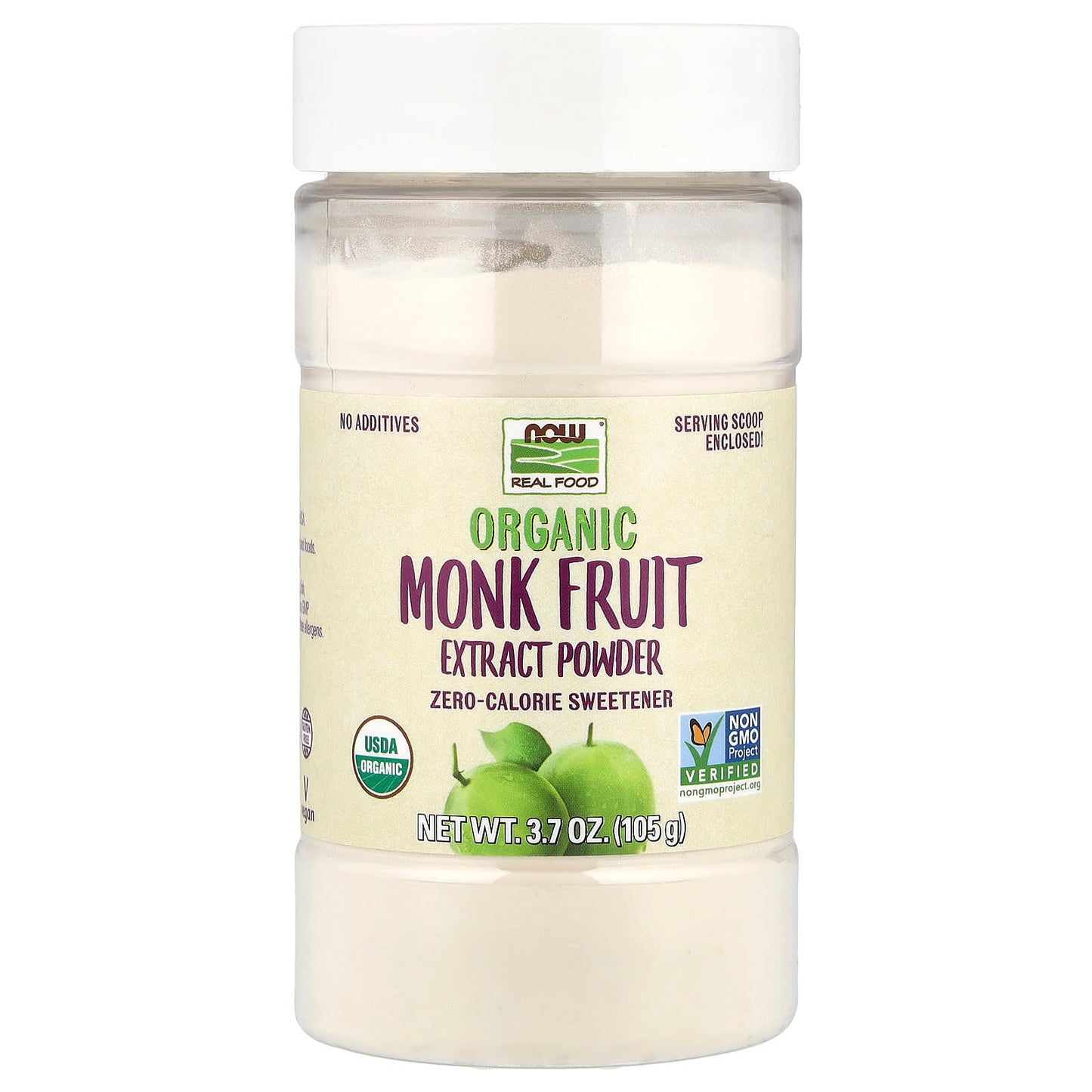 Organic Monk Fruit Extract Powder, NOW Foods