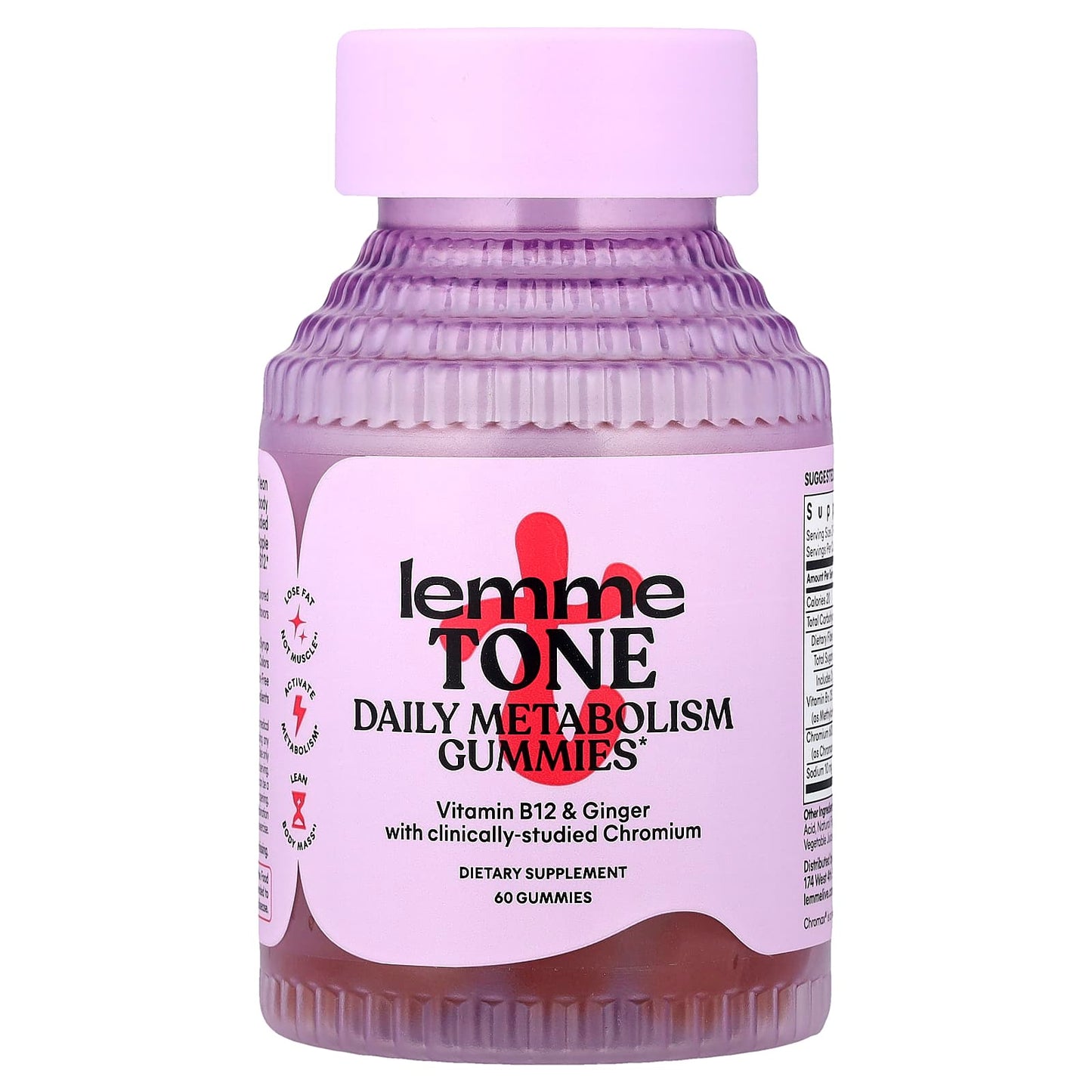 Lemme Tone, Daily Metabolism Gummies, Watermelon Apple
