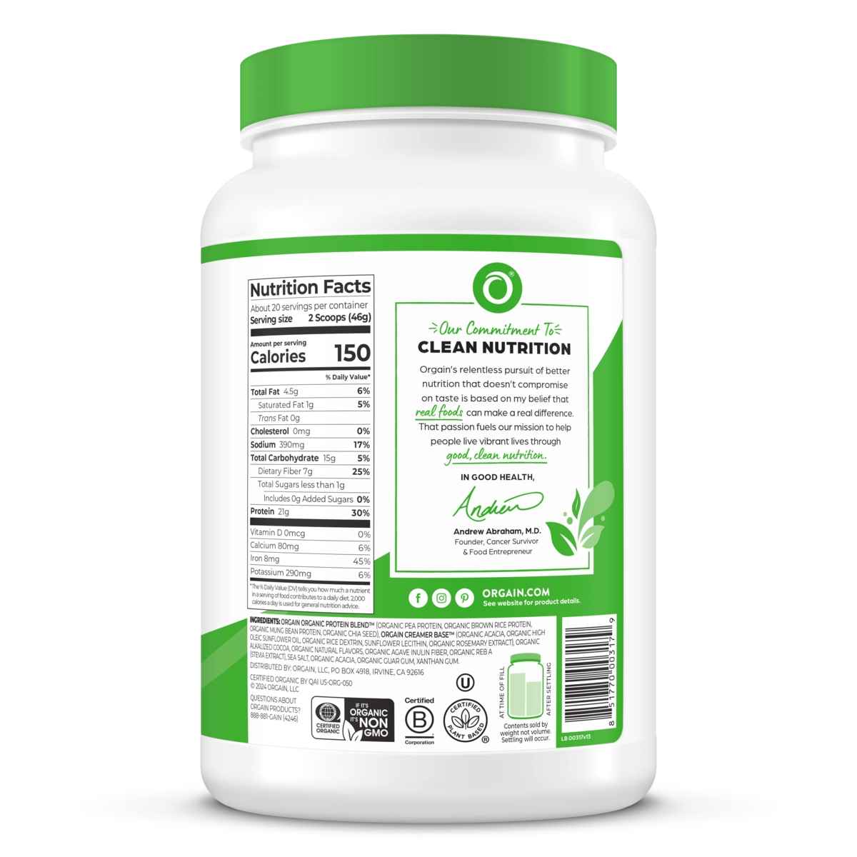 Organic Protein, Orgain