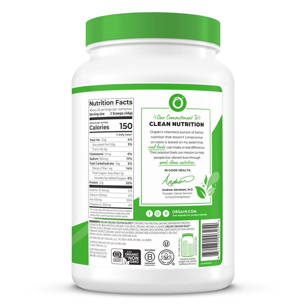 Organic Protein, Orgain