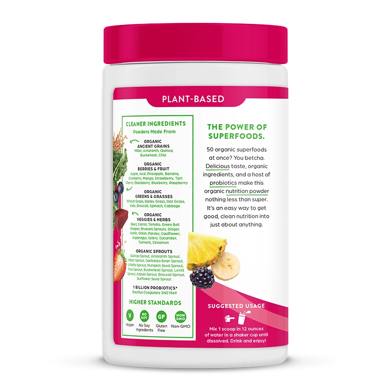Organic Superfoods + Probiotics Super Nutrition Powder, Orgain