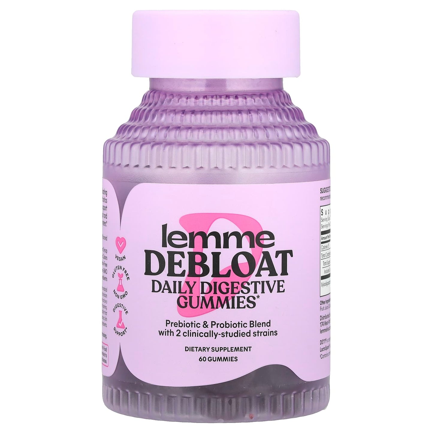 Lemme Debloat, Daily Digestive Probiotic Gummies