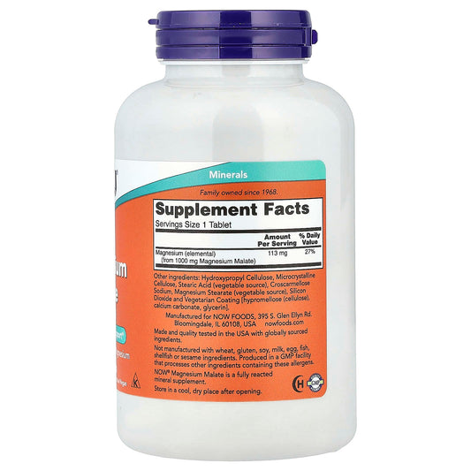 Magnesium Malate, NOW Foods