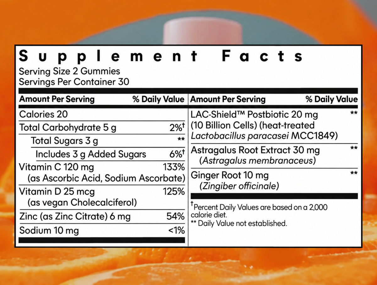 Lemme Immunity, Daily Wellness Gummies, Sweet Orange