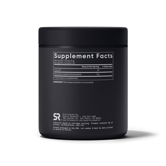 Creatine Monohydrate, Unflavored, Sports Research