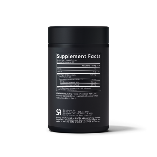 Vegan Omega-3 from Algae Oil, Sports Research