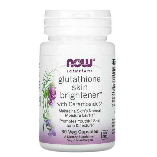 Glutathione Skin Brightener, Solutions, NOW Foods