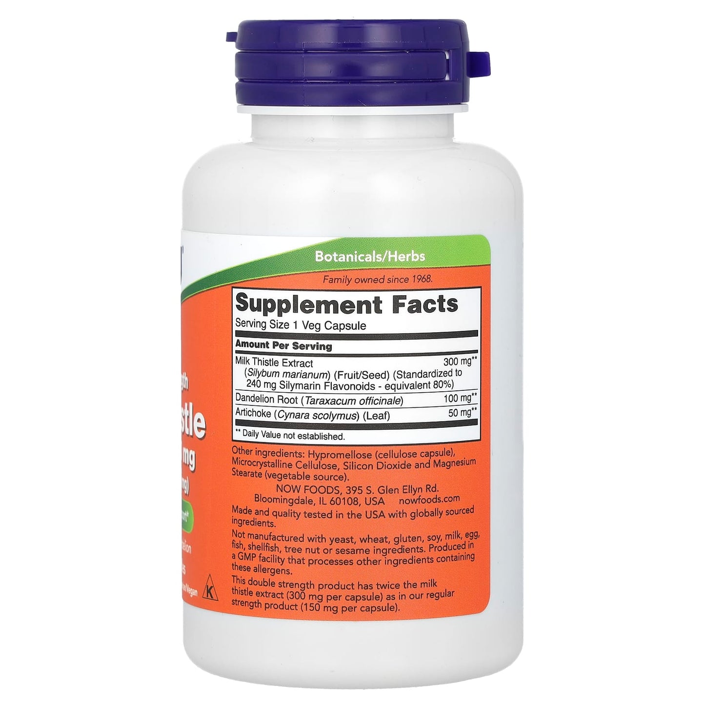 Milk Thistle Extract, Double Strength, NOW Foods