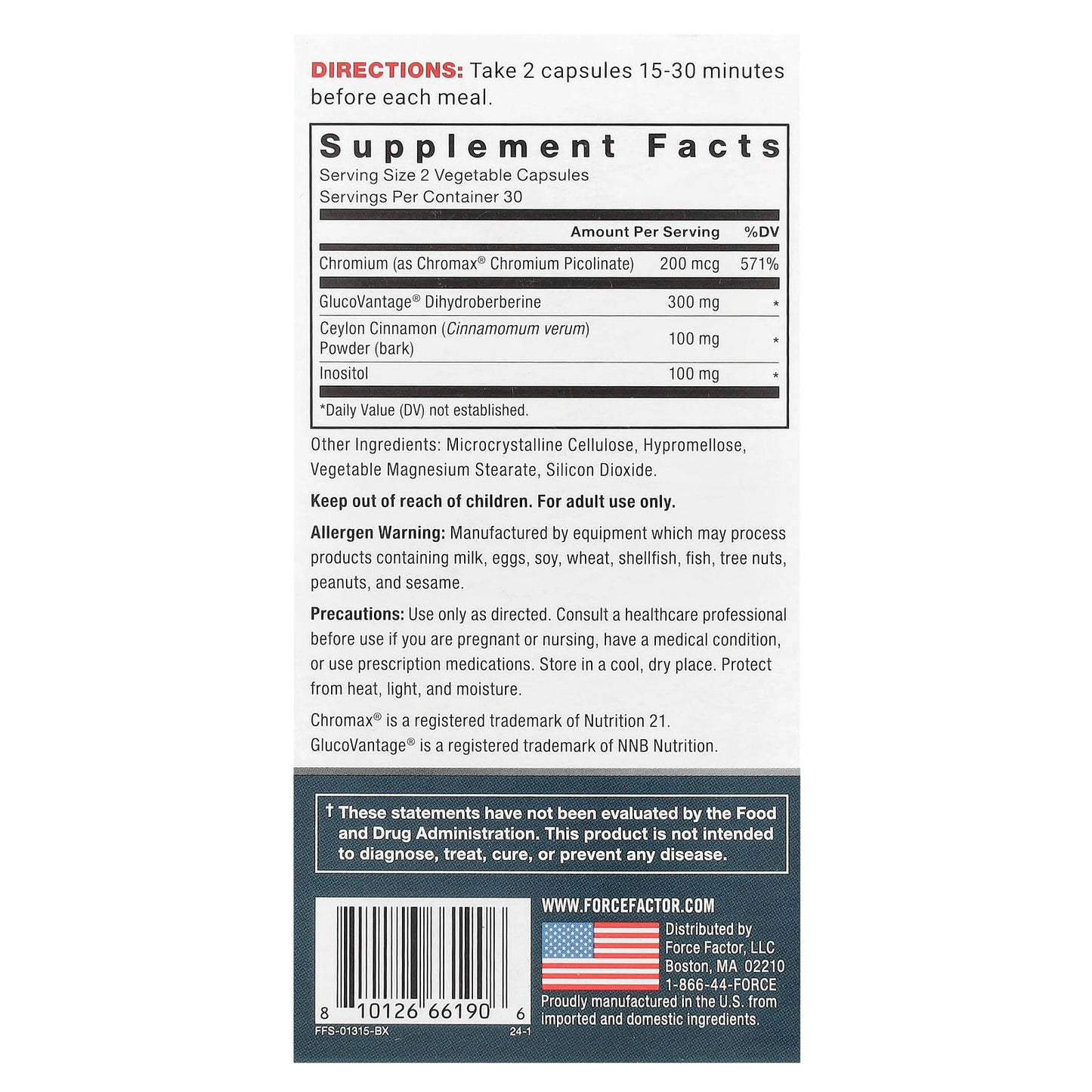 Ultra Berberine, Force Factor