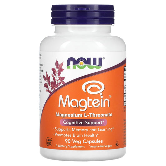 Magtein, Magnesium L-Threonate, NOW Foods