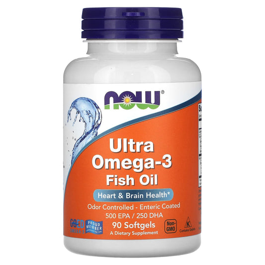 Ultra Omega-3 Fish Oil, NOW Foods