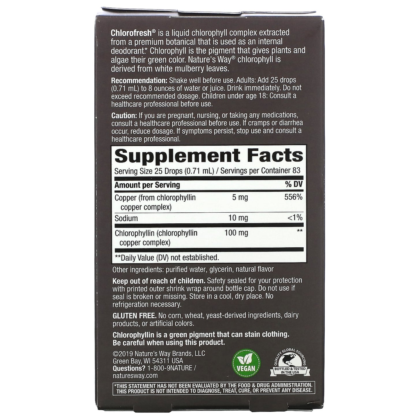 Nature's Way, Chlorofresh, Chlorophyll Drops, Mint