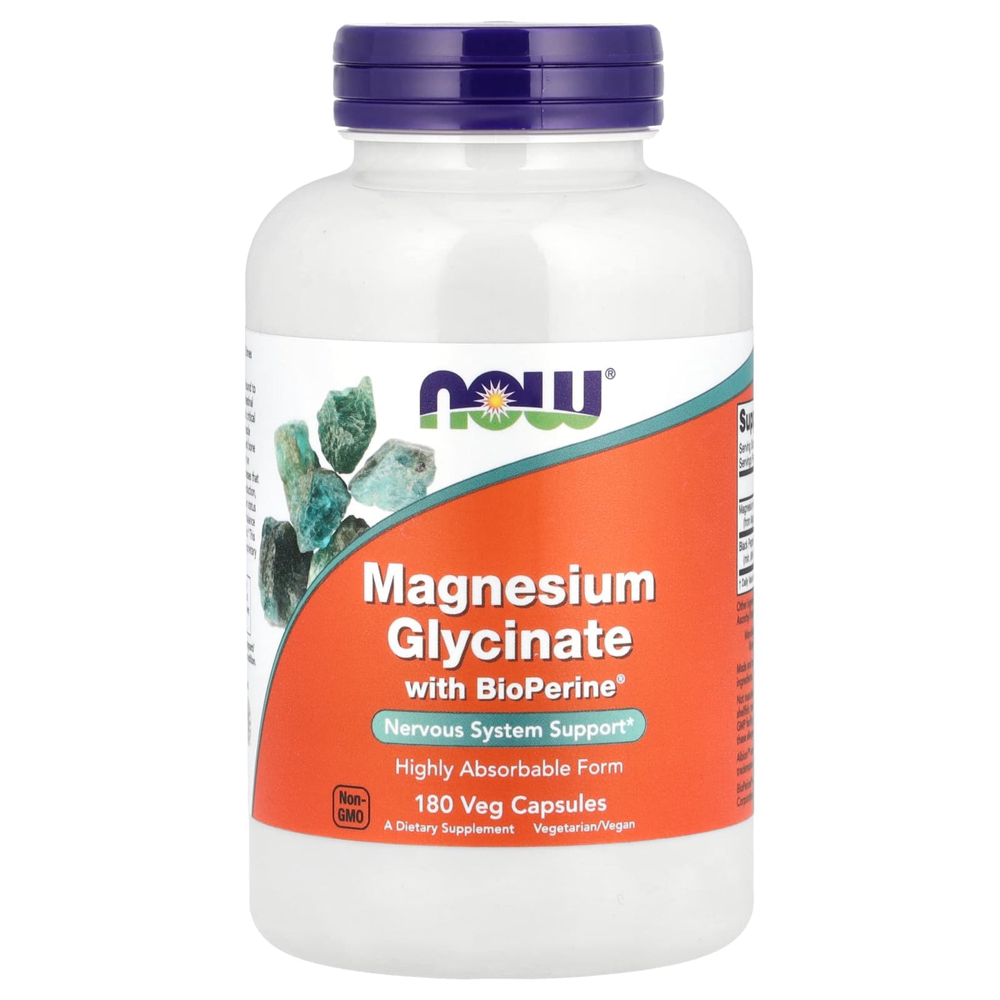 Magnesium Glycinate With BioPerine®, NowFoods