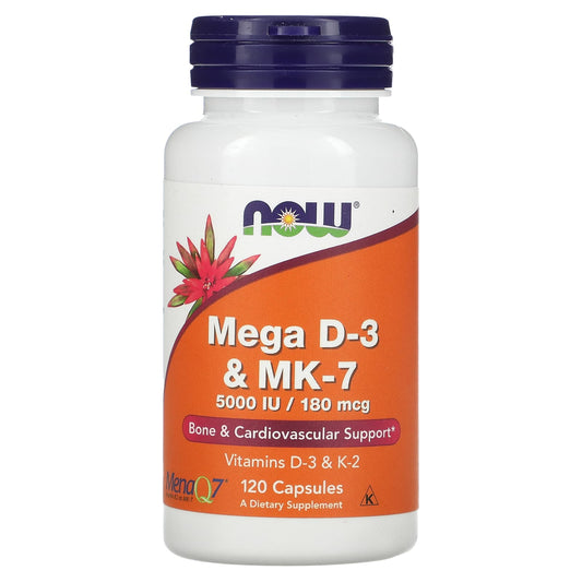 NOW Foods, Mega D3 & MK7
