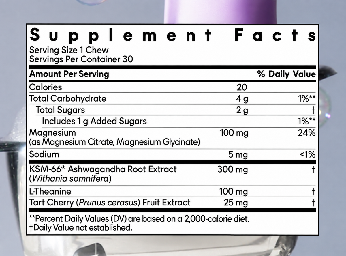 Lemme Relax, Magnesium Complex Soft Chews, Blackberry Lemonade